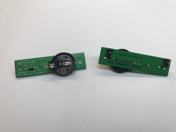 MPU 100/200 battery board for Bally/Stern games